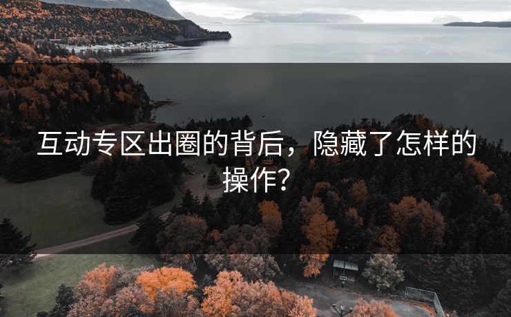 互动专区出圈的背后，隐藏了怎样的操作？
