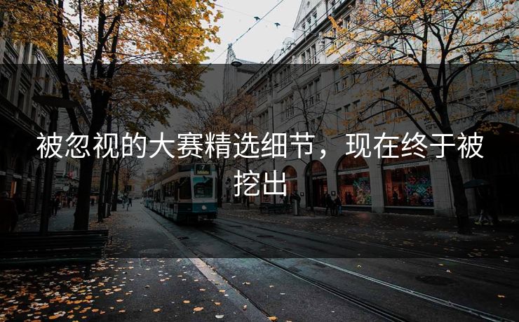 被忽视的大赛精选细节，现在终于被挖出