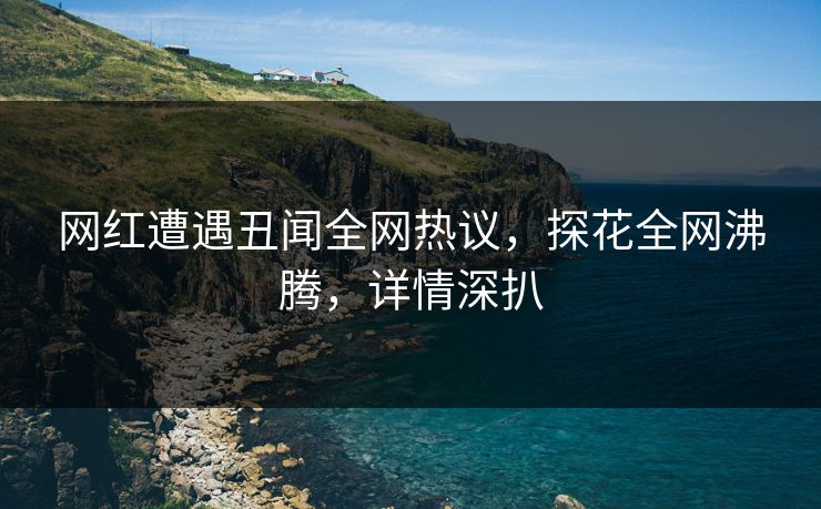 网红遭遇丑闻全网热议，探花全网沸腾，详情深扒